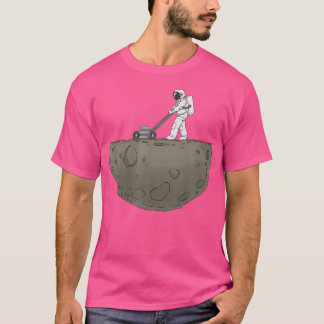 T-shirt Space Gardener - Astronaut Cut The Lawn On Moon Ga