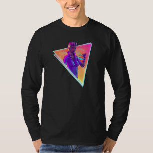 T-shirt Space Girl Synthwave Cyberpunk