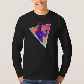 T-shirt Space Girl Synthwave Cyberpunk