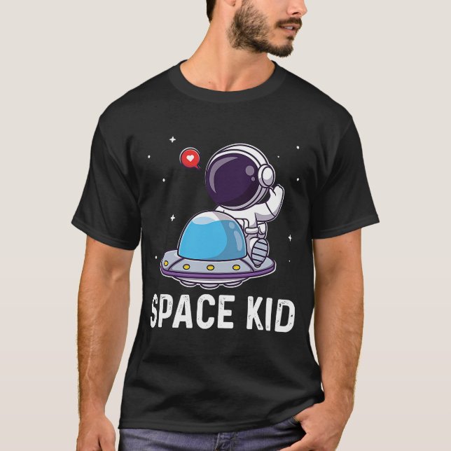 T-shirt Space Kid I Kids Rocket 1 (Devant)