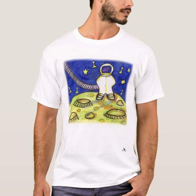T-shirt Space Meeple Astronaut Board Game Art (Devant)