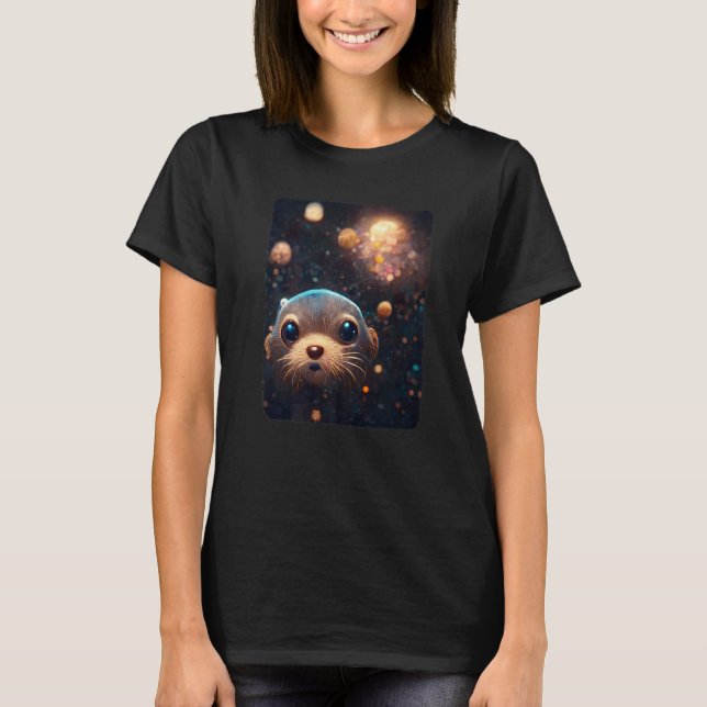 T-shirt Space Otter   Cosmic Otter Pajamas Otter Space (Devant)