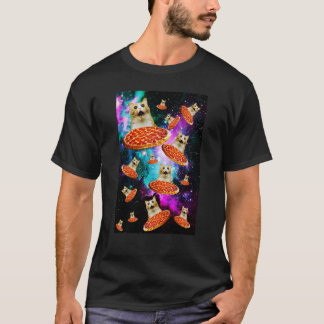 T-shirt Space Pizza Chat Astronaut Kitten Sarcasm Gala ali