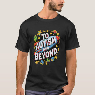T-shirt Space Rocket Enfants Autistes Sensibilisation à l'