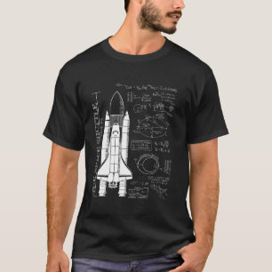T-shirt Space Shuttle STS Rocket Science Equations