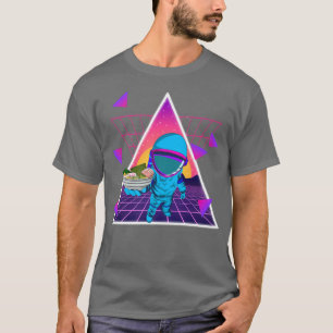 T-shirt Space Synthwave Vaporwave Ramen Noodles 90s Art as