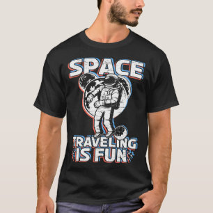 T-shirt Space Travellers Est Amusant Moon Space Tourism Hu