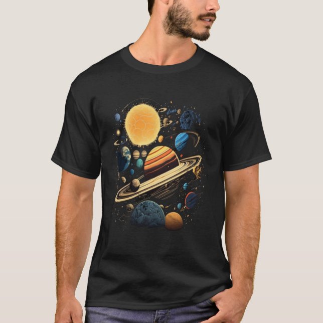T-shirt Space UFO Alien Spaceship Astronomy Extraterrestri (Devant)