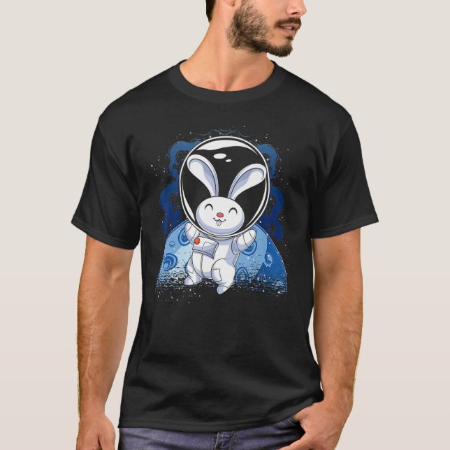 T-shirt Space Universe Rabin science animale Bunny Astron (Devant)