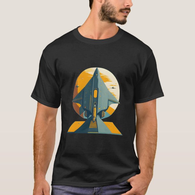 T-shirt Spacecraft Spaceship Science Fiction (Devant)