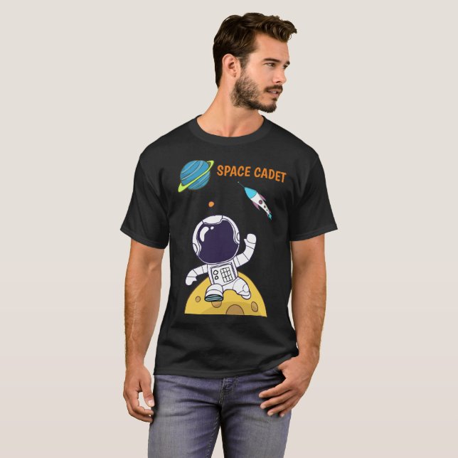 T-shirt Spaceman à la recherche de cadet spatial (Devant entier)