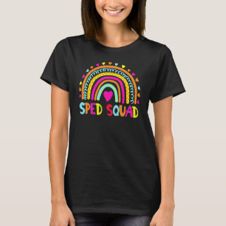 T-shirt Spad Special Ed Rainbow Teacher Retour À Scho
