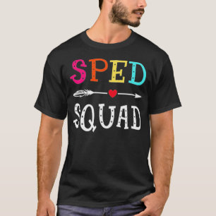 T-shirt Spad Squad Mignonne Enseignant Coloré Retour À drô