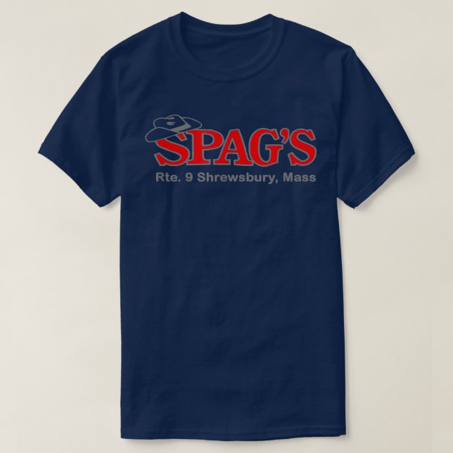 T-shirt SPAG Rte 9 Shrewsbury Massachusetts Nostalgie Vi (Design devant)