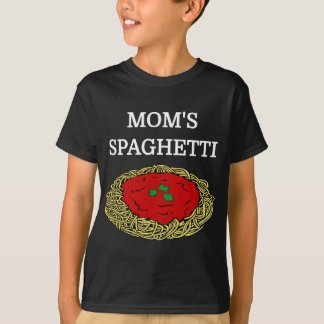 T-shirt Spaghetti de maman amusante Nourriture Aimés de no