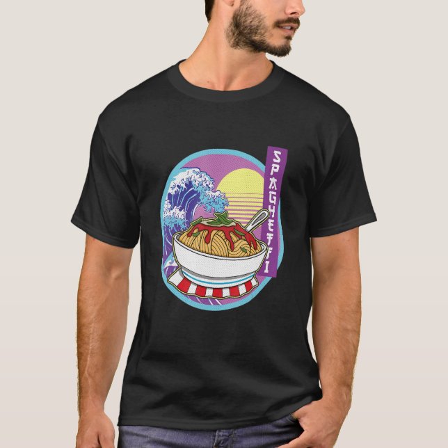 T-shirt Spaghetti Italien Italie Cuisine Nourriture Nouill (Devant)