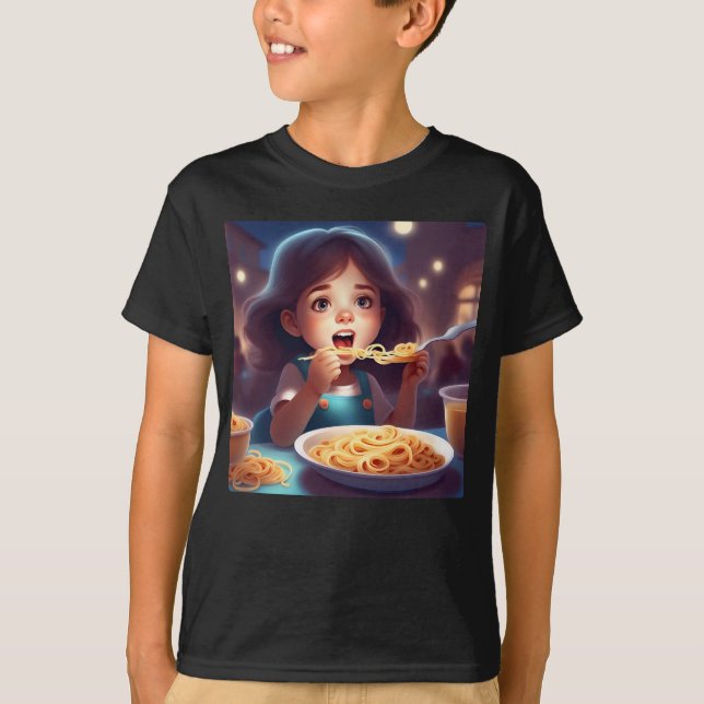 T-shirt Spaghetti mangeur de filles (Devant)