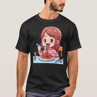 T-shirt Spaghetti mangeur de filles - 1