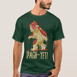 T-shirt SpagYeti Spaghetti Spagyeti Funny Ramen Noodle Pas