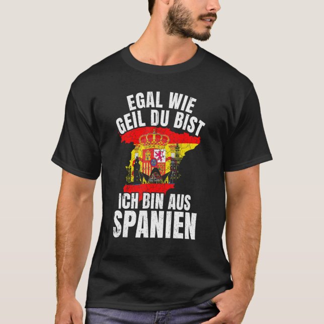 T-shirt Spain Idea Andalusia Spain Espanol Espana Flag (Devant)