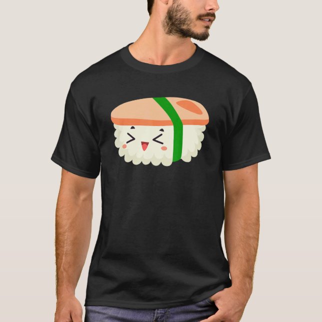 T-shirt Spam Musubi Food Instruction Diagramme japonais Ha (Devant)