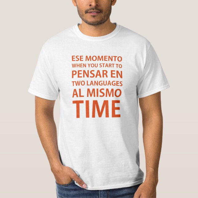 T-shirt Spanglish (ed. bon marché) (Devant)