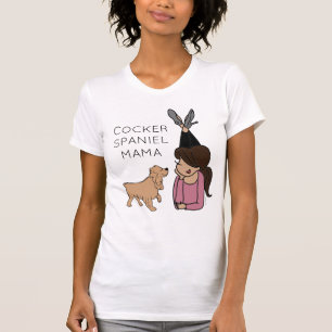 T-Shirt Spaniel Mama Cocker Personnalisé