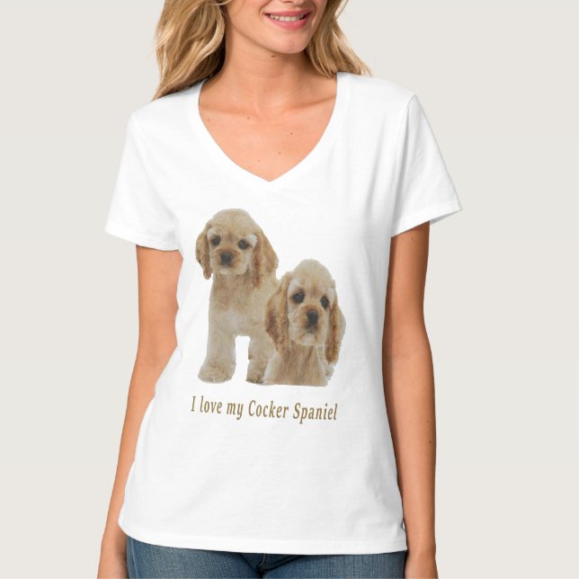 T-shirt spaniers cocker (Devant)