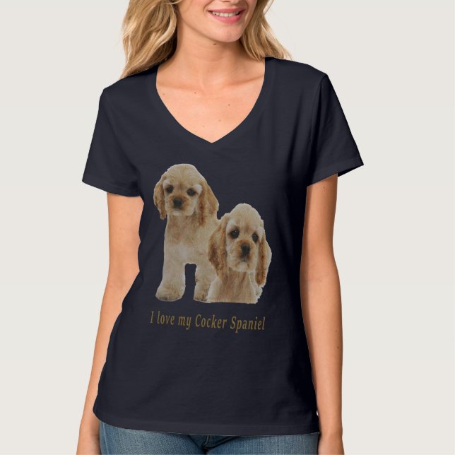 T-shirt spaniers cocker (Devant)