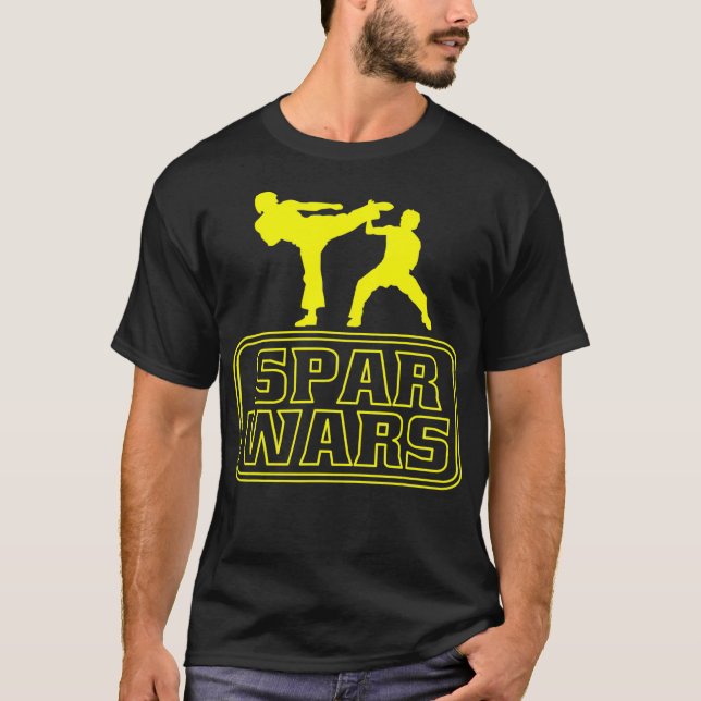 T-shirt Spar Wars Martial Arts Cool Taekwondo Funny (Devant)