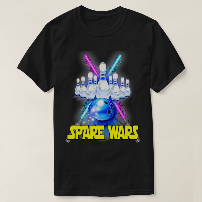 T-shirt Spare Wars correspondant conception d'équipe de bo (Design devant)