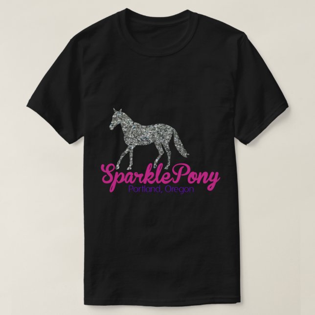 T-shirt Sparkle Pony Portlandia Essential (Design devant)