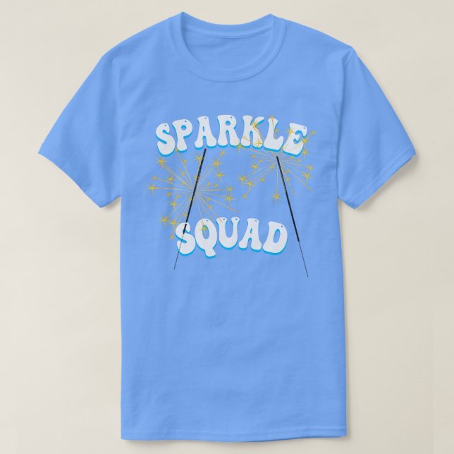 T-shirt Sparkle Squad 4 juillet États-Unis (Design devant)