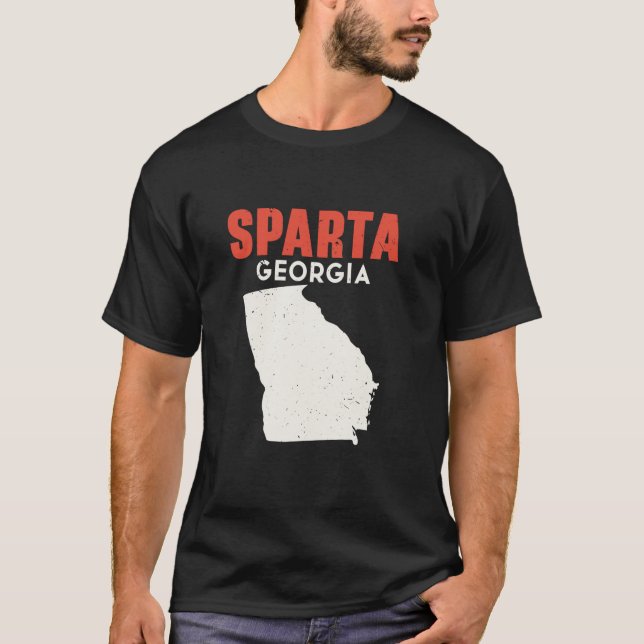 T-shirt Sparta Géorgie USA Etat Amérique Voyage Géorgie A (Devant)