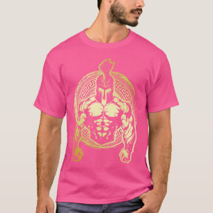 T-shirt Spartan Muscles Gold Workout 300 Gladiator Gym Bod