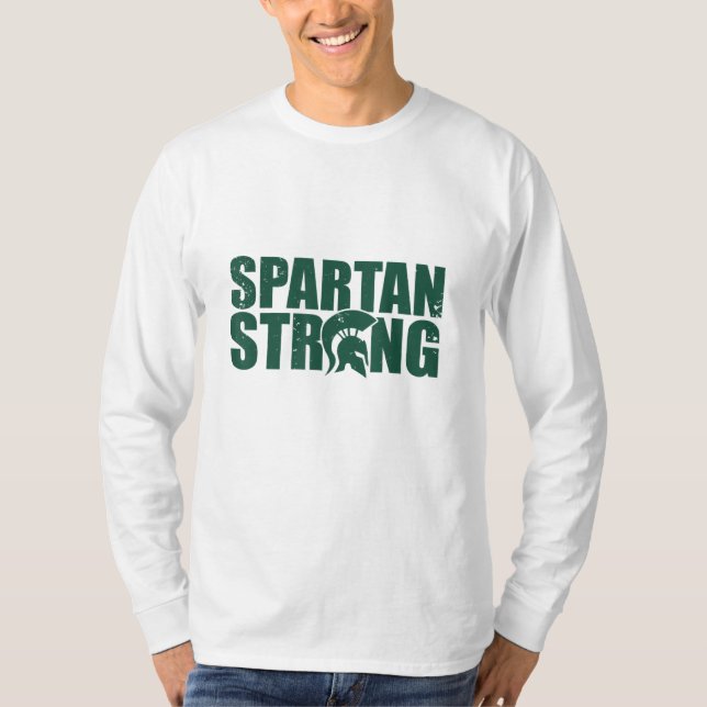 T-shirt Spartan Strong, exercice entraînement gym (Devant)