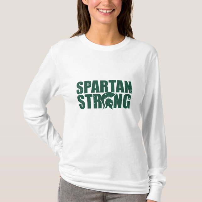 T-shirt Spartan Strong, exercice entraînement gym (Devant)