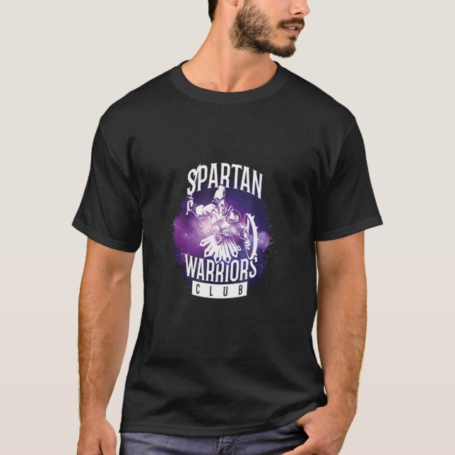 T-shirt Spartan Warrior Workout Sparta Gymnase grecque (Devant)