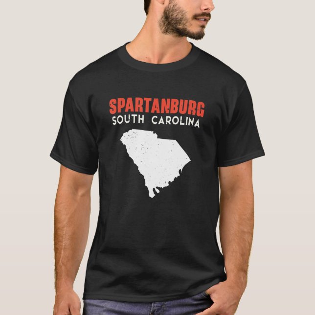T-shirt Spartanburg South Carolina USA State America Trave (Devant)