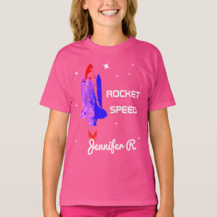 T-shirt spatial Rocket girl