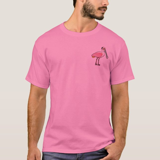 T-shirt Spatule rose mignonne (Devant)