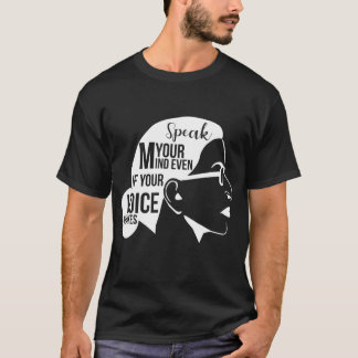 T-shirt Speak Your Mind Even If Your Voice Shakes RBG