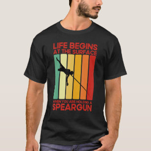T-shirt Spearfisher Vintage Apnoe Diver Freediving Spearfi