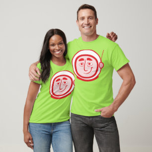 T-shirt Special de JC - jaune/rouge de V-Cou du studio