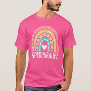 T-shirt Spécial Éducation Paraprofessionnel Cute Arc-en-ci