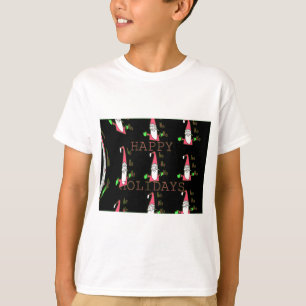 T-shirt Special Happy Holidays Ho Ho Ho Ink Sketch Père No