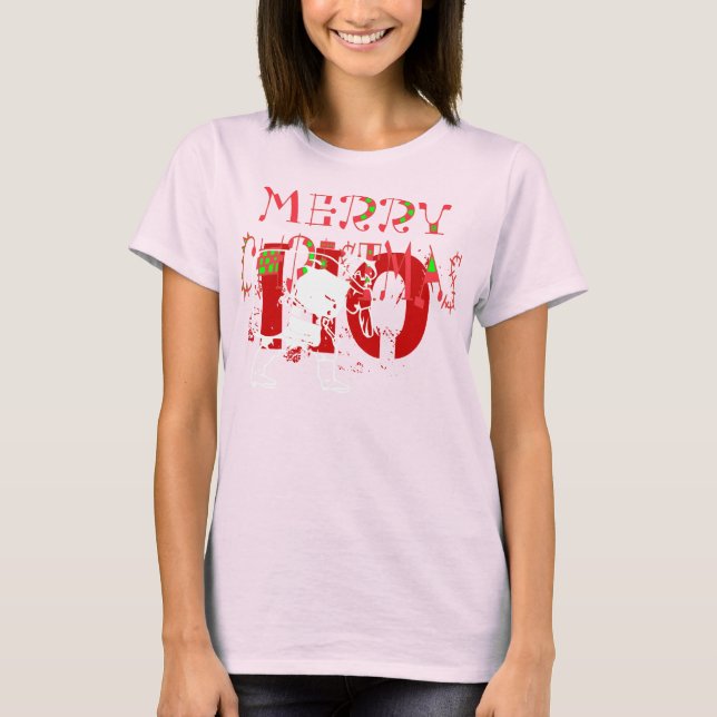 T-shirt spécial Noël Joyeux Père Noël (Devant)