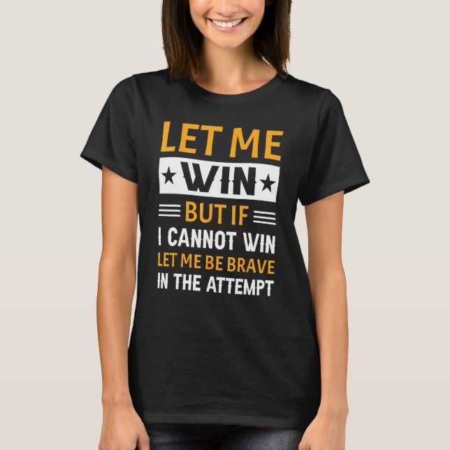 T-shirt Special Olympics Let Me Win 1 (Devant)