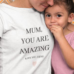 T-shirt Special Personnalisé MUM Vous Êtes Extraordinaire<br><div class="desc">Célébrez l'incroyable femme de votre vie avec notre collection de cadeaux "MUM You Are Extraordinaire", exclusivement disponible sur Zazzle. Des sentiments sincères aux conceptions personnalisables, nos produits sont conçus pour transmettre votre amour et votre appréciation d'une manière unique et mémorable.Achetez notre collection "MUM You Are Extraordinaire" sur Zazzle aujourd'hui et...</div>