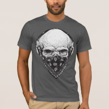 T-shirt spécial pour les hommes au crâne masqué